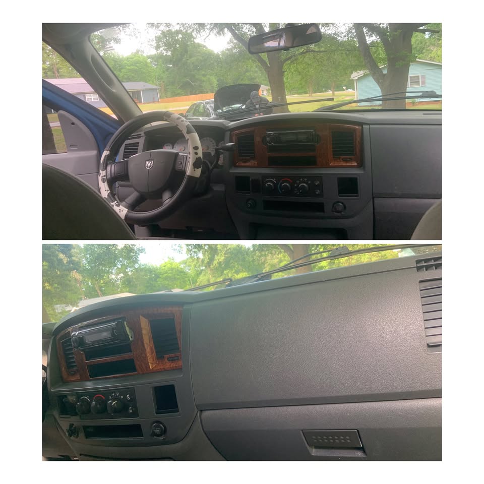 Finished dashboard and cabin after detailing